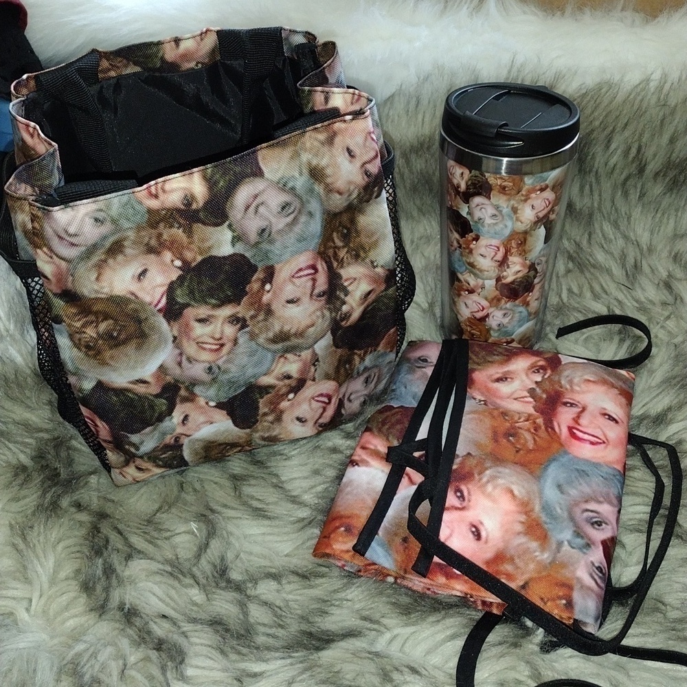 The Golden girls lunch box summer  and a apron